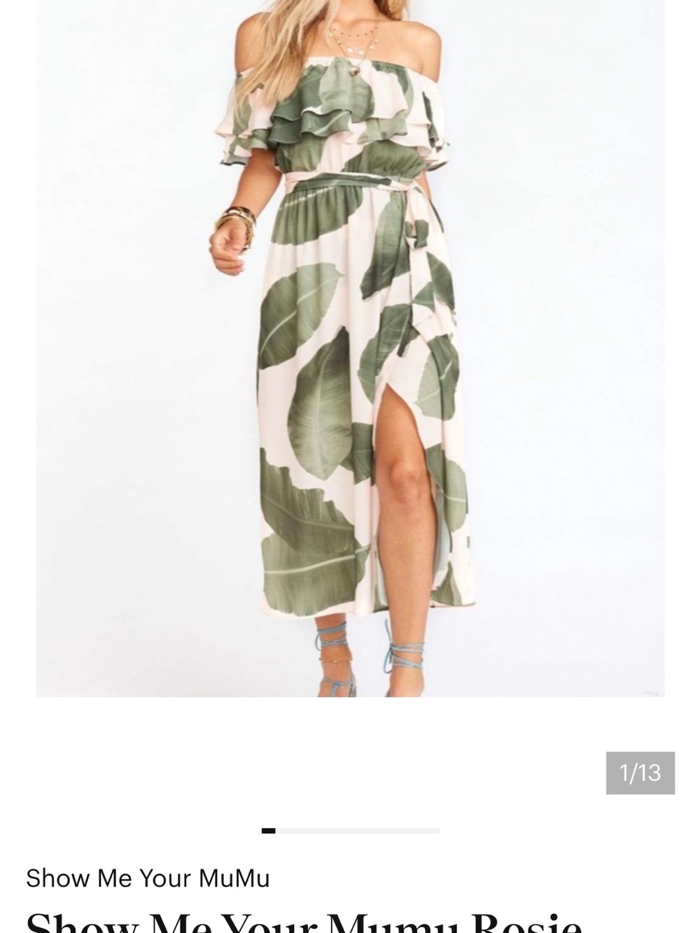 Show Me Your Mumu Rosie Palm Dress
